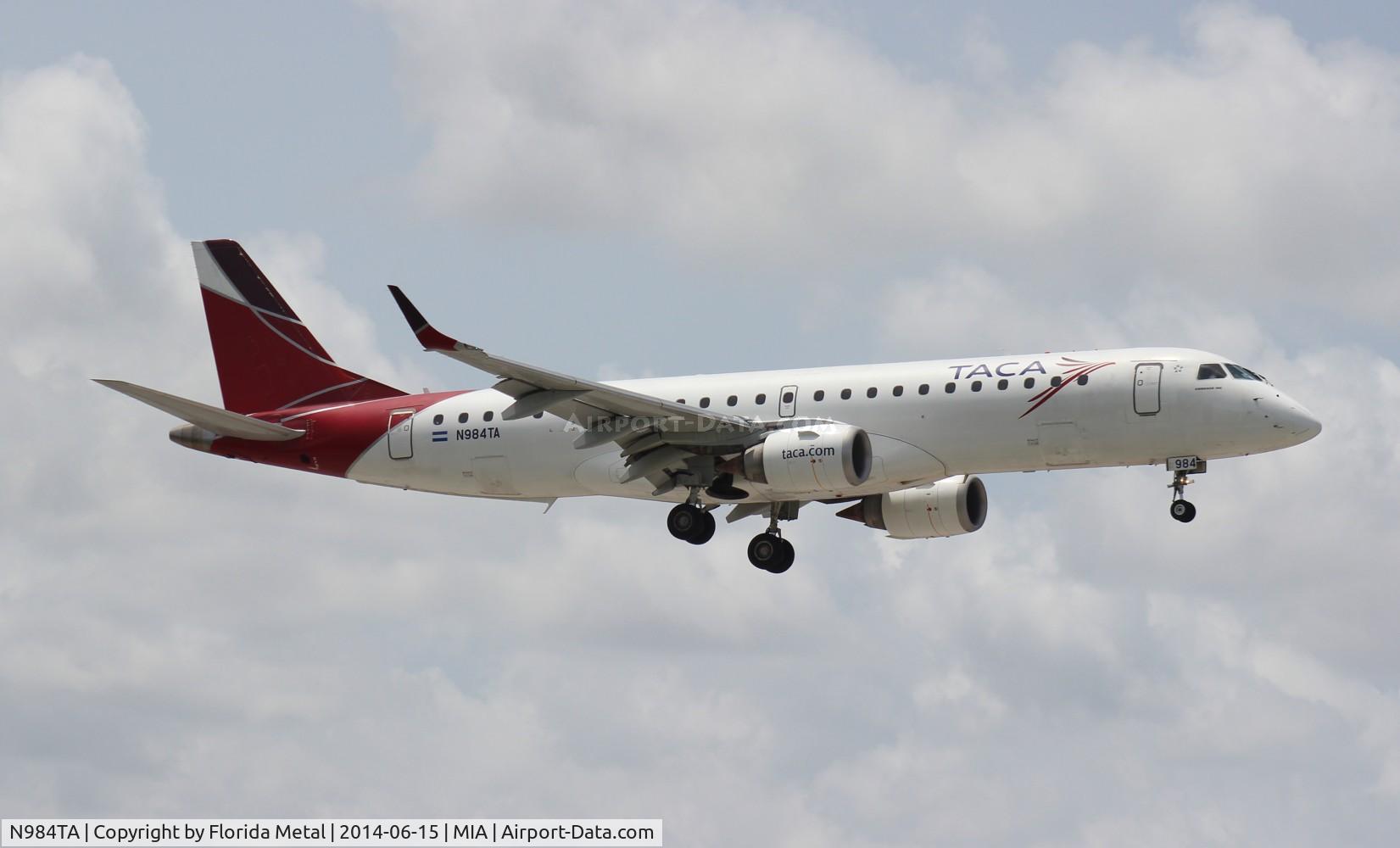 N984TA, 2009 Embraer 190AR (ERJ-190-100IGW) C/N 19000273, Taca E190