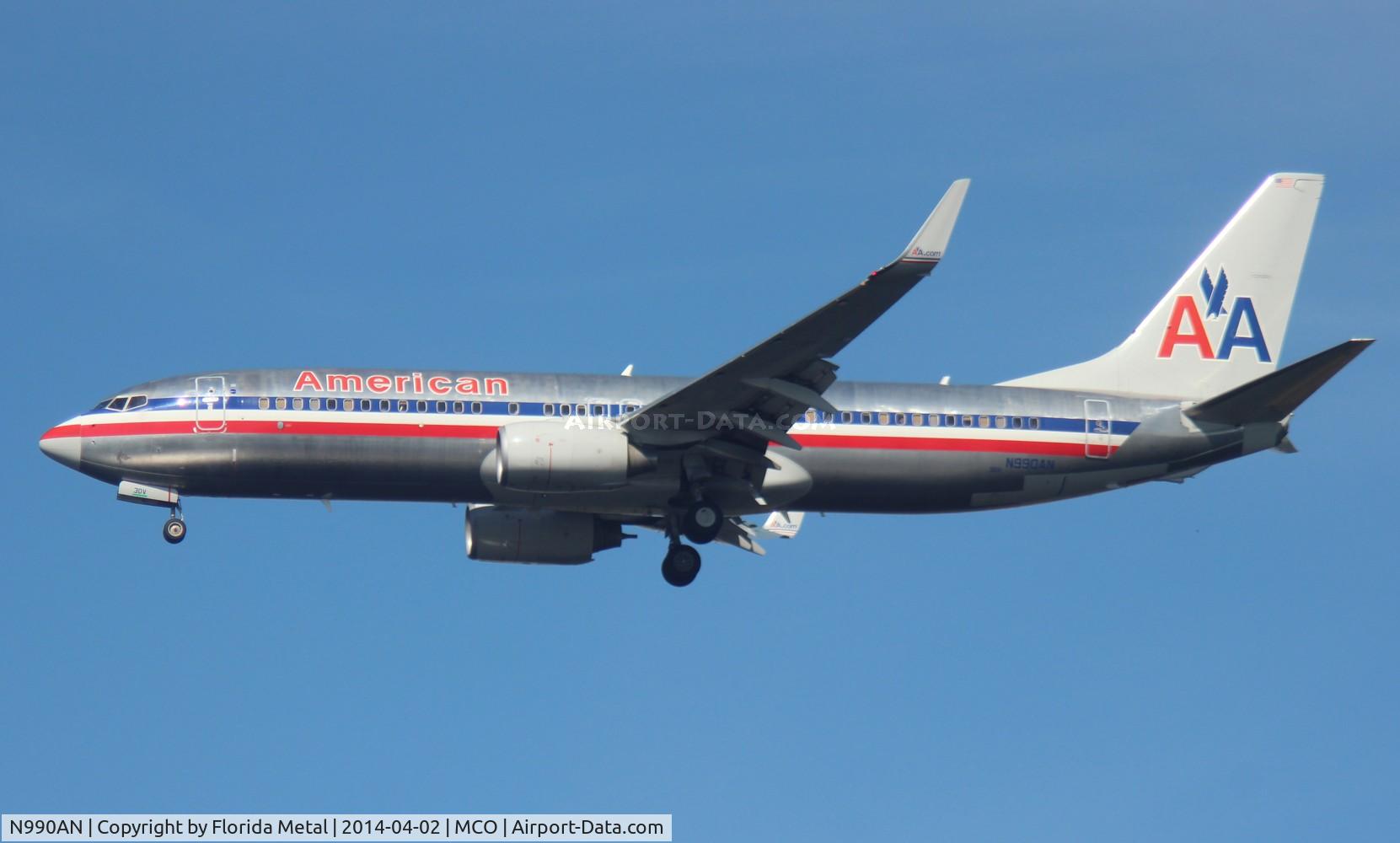 N990AN, 2009 Boeing 737-823 C/N 29563, American