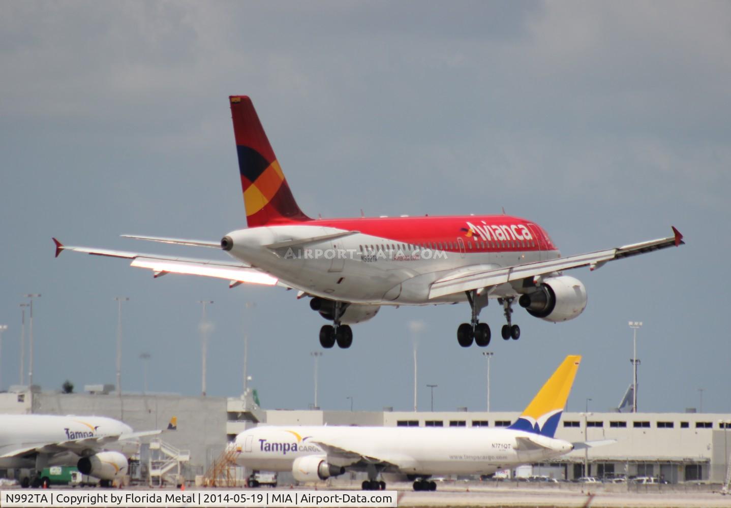 N992TA, 2003 Airbus A319-112 C/N 2066, Avianca
