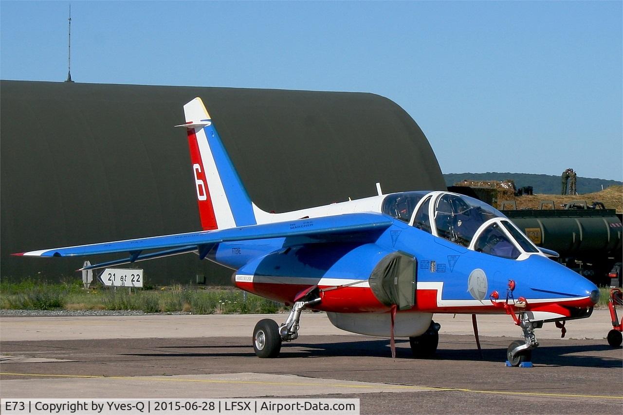 E73, Dassault-Dornier Alpha Jet E C/N E73, Dassault-Dornier Alpha Jet E (F-TENE), Athos 06 of Patrouille de France 2015, Luxeuil-Saint Sauveur Air Base 116 (LFSX) Open day 2015