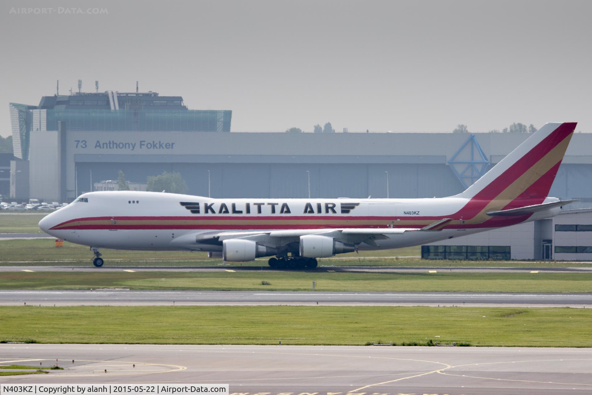 N403KZ, 2006 Boeing 747-481F C/N 34018, Taxying for departure