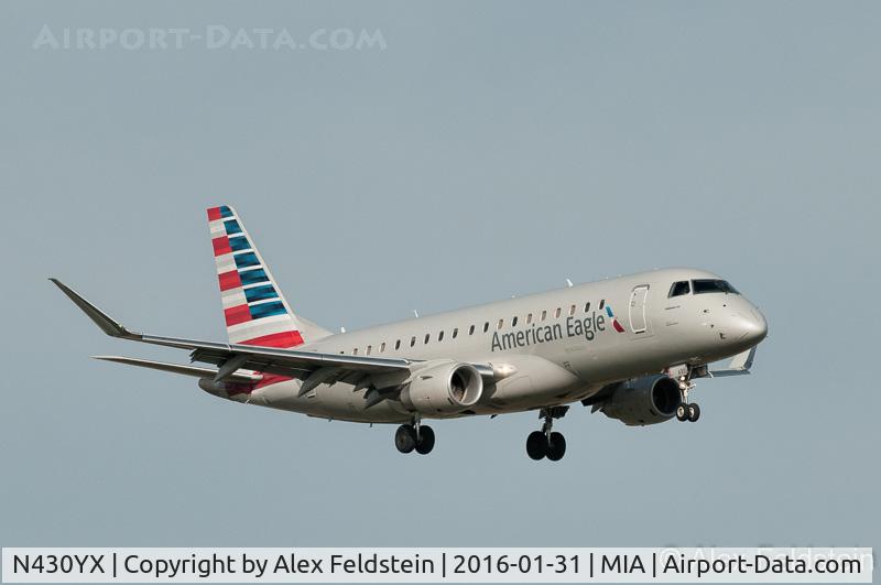 N430YX, 2014 Embraer 175LR (ERJ-170-200LR) C/N 17000409, Miami