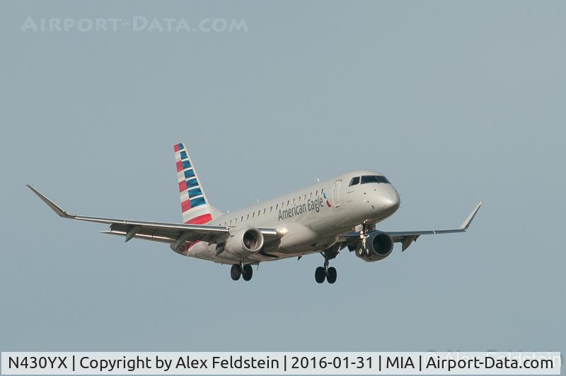 N430YX, 2014 Embraer 175LR (ERJ-170-200LR) C/N 17000409, Miami