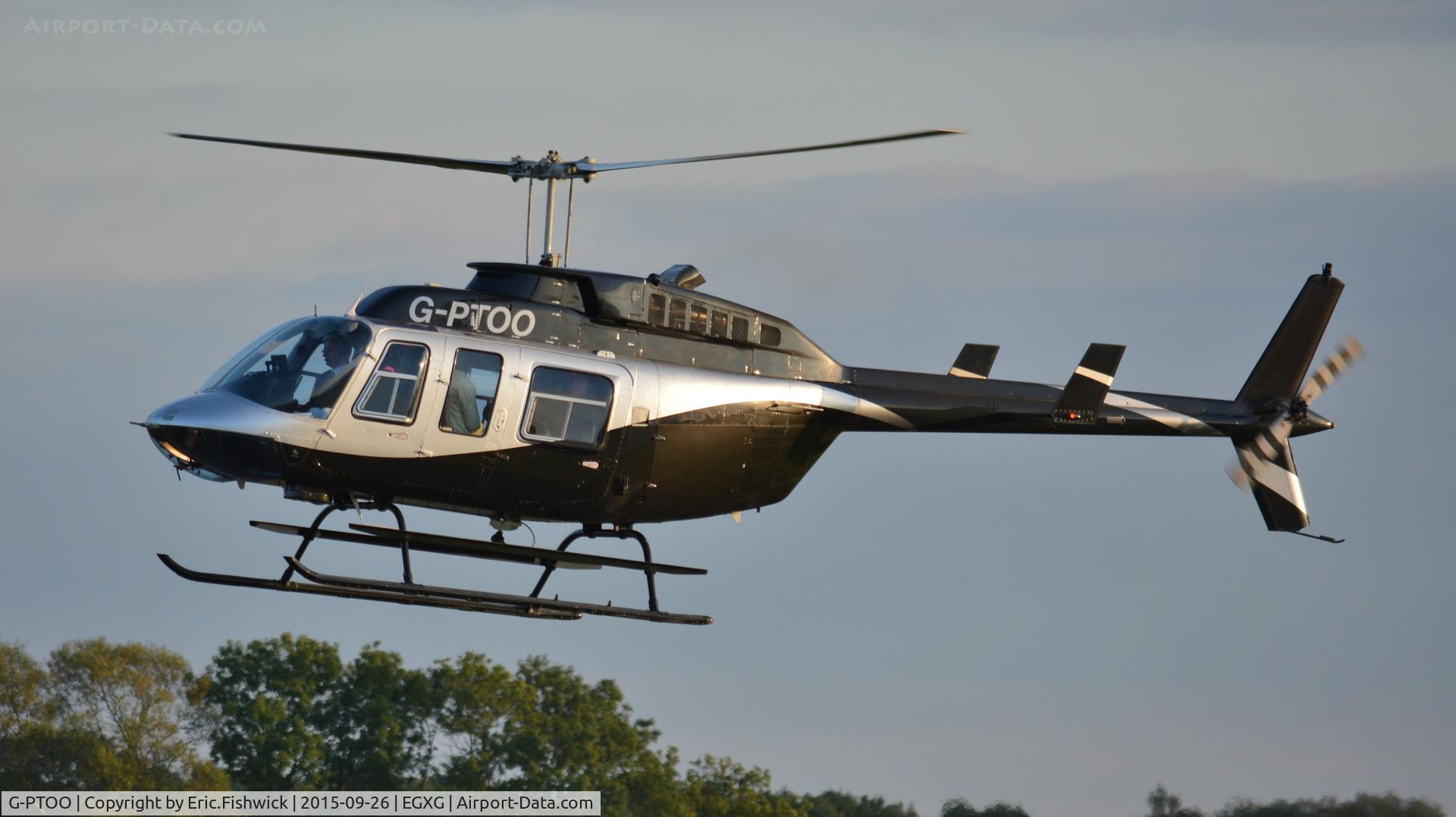 G-PTOO, 1995 Bell 206L-4 LongRanger IV LongRanger C/N 52132, 41. G-PTOO on the circuit at The Yorkshire Air Show, Church Fenton, Sept. 2015.