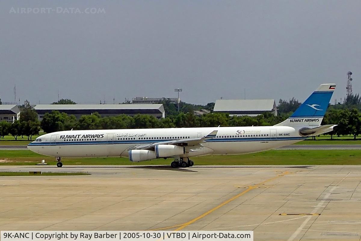 9K-ANC, 1995 Airbus A340-313 C/N 101, Airbus A340-313X [101] (Kuwait Airways) Bangkok-International~HS 30/10/2005