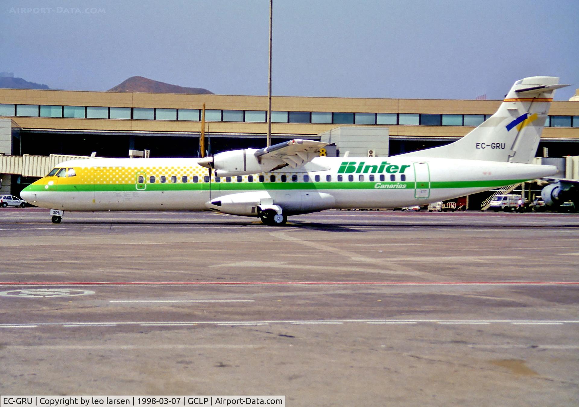EC-GRU, 1996 ATR 72-202 C/N 493, Las Palmas 7.3.98