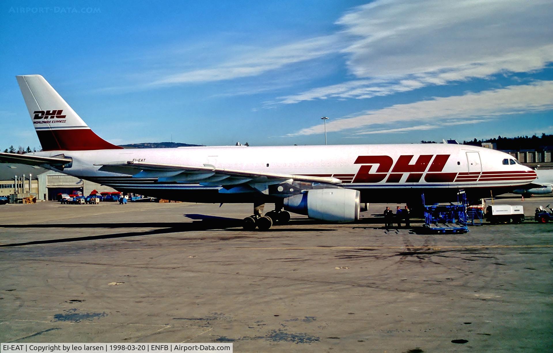 EI-EAT, 1980 Airbus A300B4-203(F) C/N 116, Fornebu Oslo 20.3.98