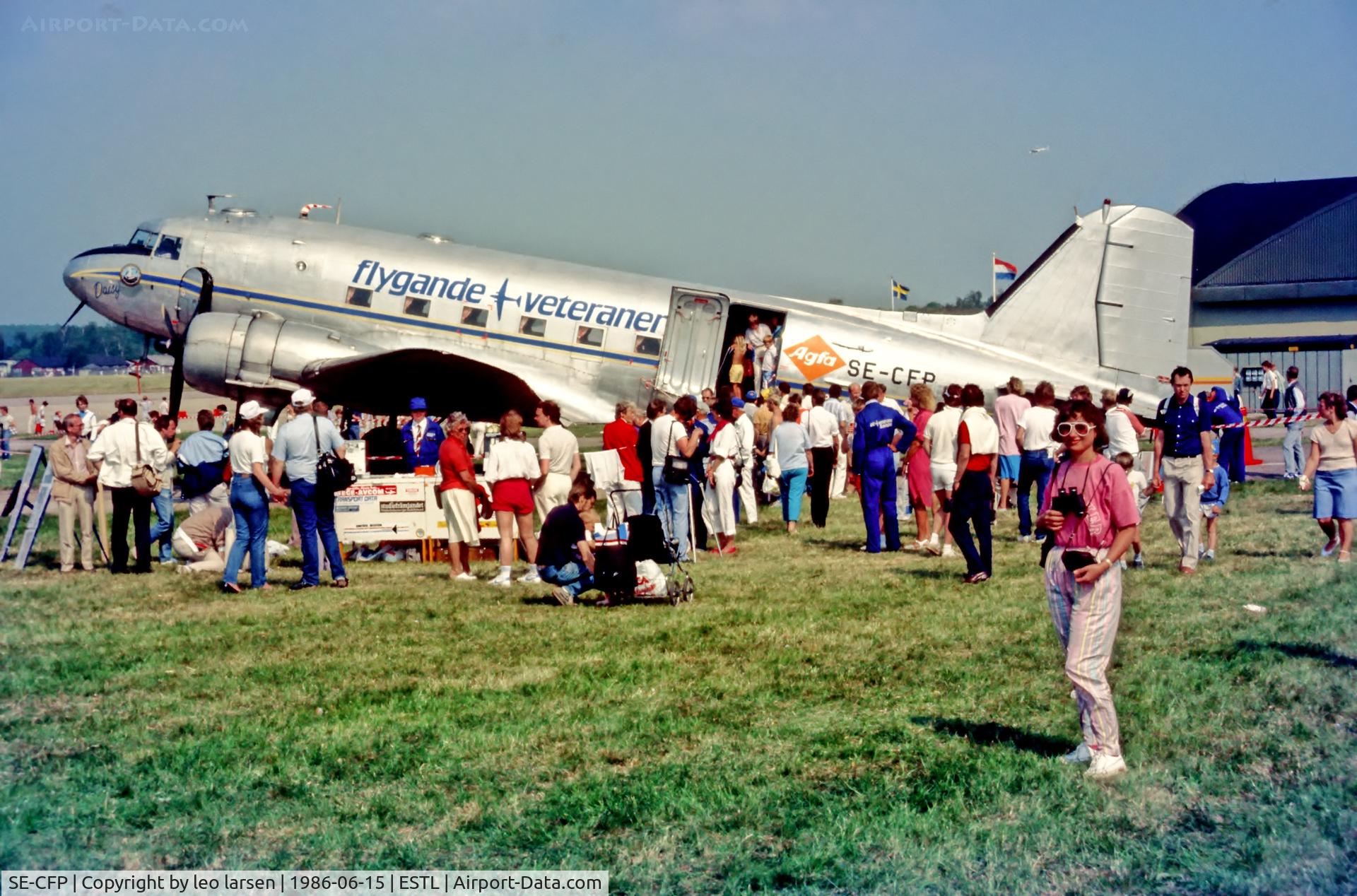 SE-CFP, 1943 Douglas DC-3C (C-47A-60-DL) C/N 13883, XXE Ljungbyhed  AB15.6.86