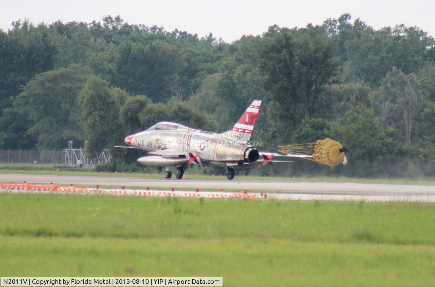 N2011V, 1958 North American F-100F Super Sabre C/N 243-224, F-100F