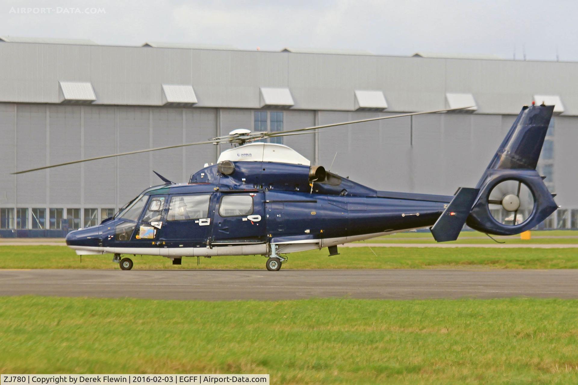 ZJ780, Eurocopter AS-365N-3 Dauphin 2 C/N 6808, Dauphin 2, AAC \ 658 Squadron Credenhill based, previously G-CEXT, callsign Lords 19 seen departing runway 30.
