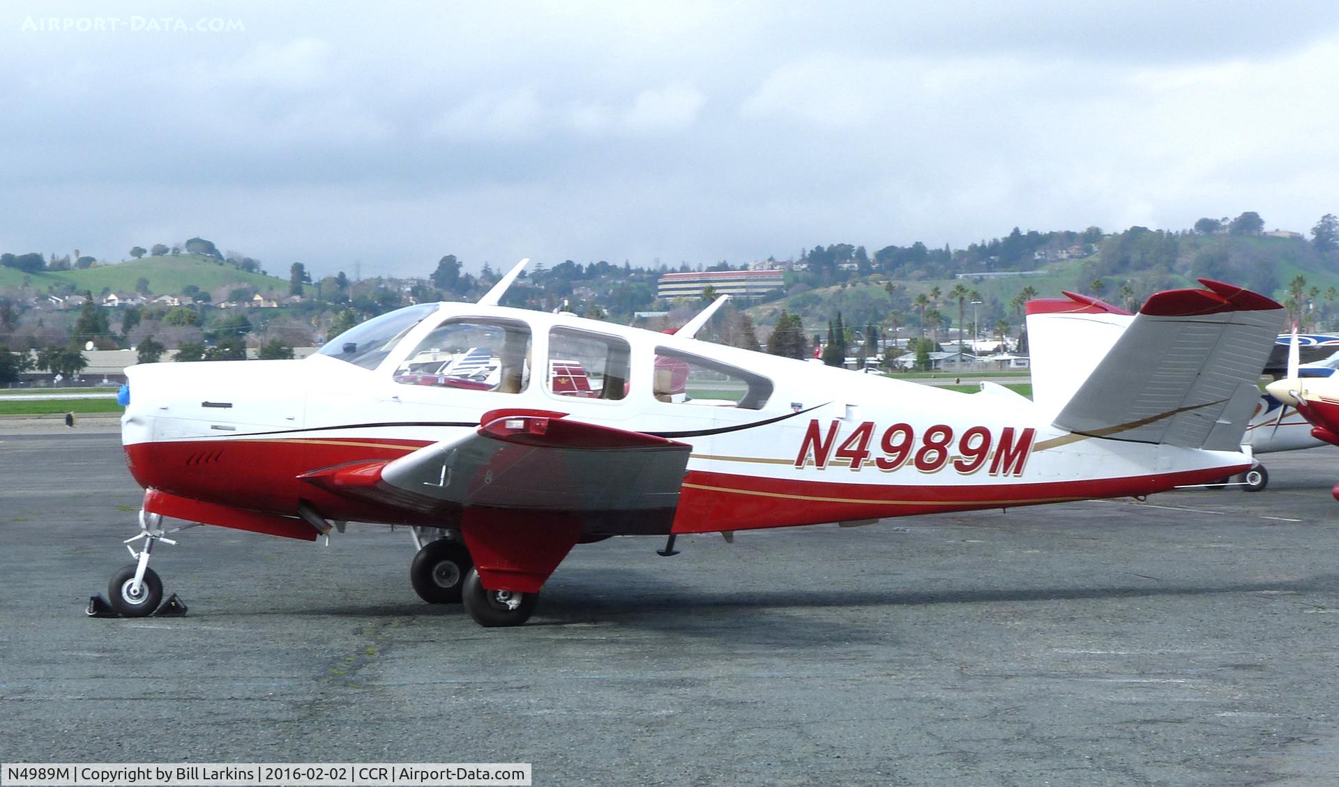N4989M, 1978 Beech V35B Bonanza C/N D-10140, Visitor.