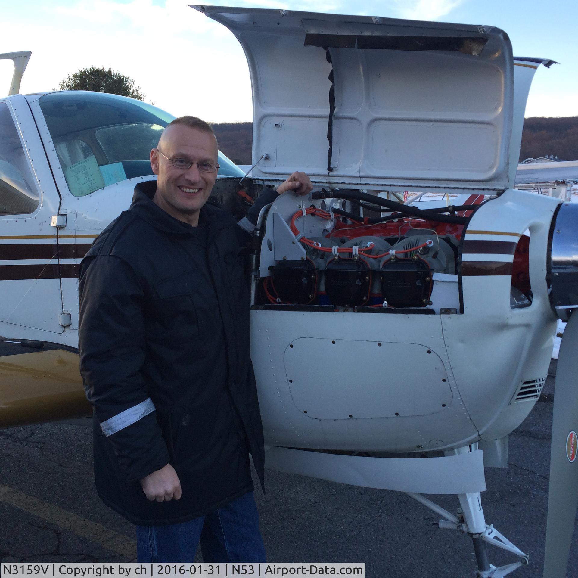 N3159V, 1947 Beech 35 Bonanza C/N D-589, Top overhaul completed 1-31-16