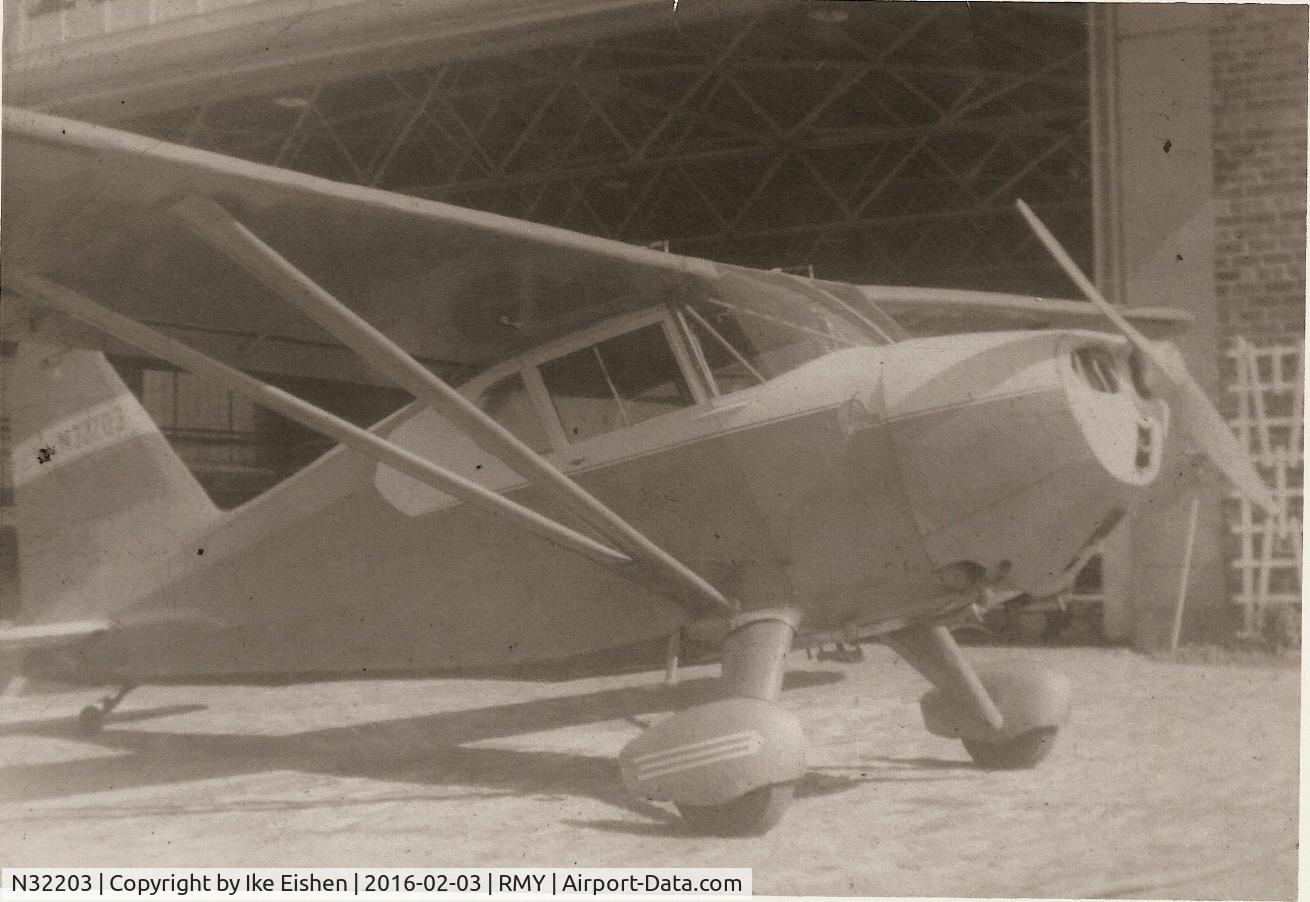 N32203, 1941 Stinson 10A C/N 7852, Stinson 10A.  Aqua Green w/cream trim. (when I owned it) August 1957 to Sep 1958.  Nice little time-builder. Price in the 1950s was $1,200. Sold it to raise money for college.   email, ikeman727@gmail.com