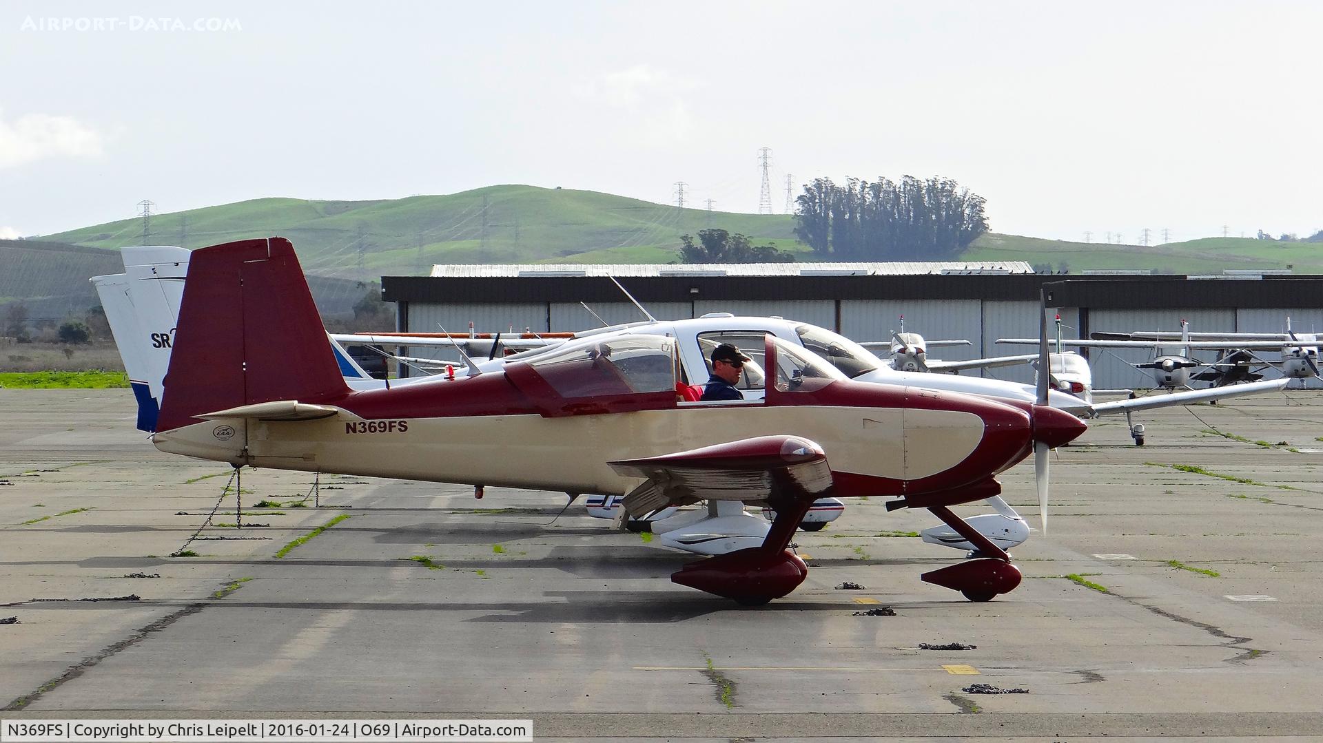 N369FS, 2005 Vans RV-9A C/N 90810, One Tango Mike LLC (Martinez, CA) 2005 Vans RV-9A all started up and ready for departure at Petaluma Municipal Airport, Petaluma, CA.