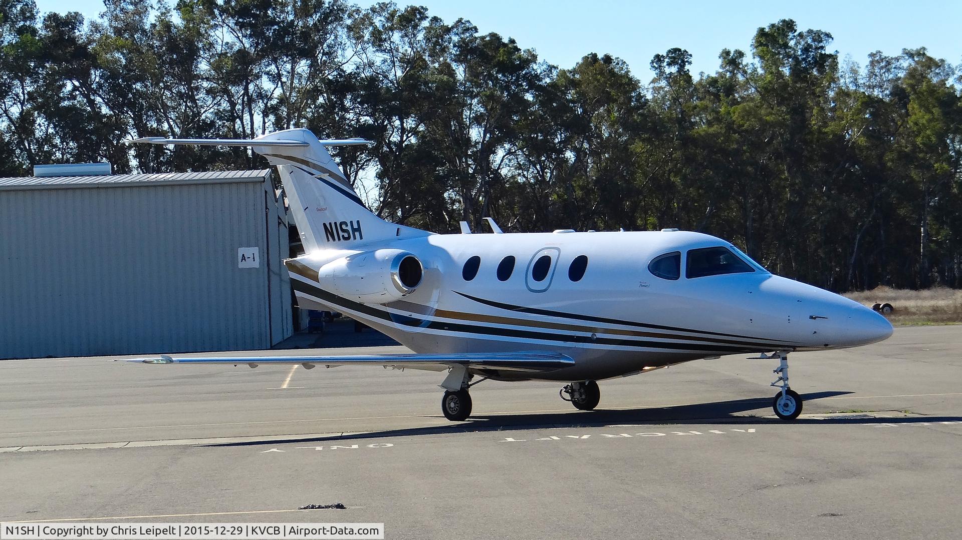 N1SH, 2004 Raytheon 390 Premier 1 C/N RB-117, KMN Racing LLC (Fairfield, CA) 2004 Beechcraft Permier 1 taxing out for departure at Nut Tree Airport, Vacaville, CA.