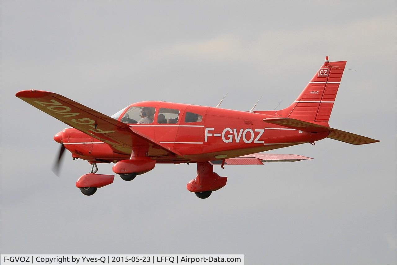 F-GVOZ, Piper PA-28-181 Archer C/N 2890061, Piper PA-28-181 Archer, Take off rwy 28, La Ferté-Alais (LFFQ) during Air show 2015