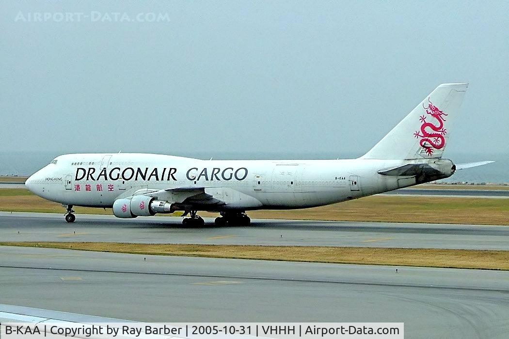 B-KAA, 1987 Boeing 747-312 C/N 23769, Boeing 747-312F [23769] (Dragonair Cargo) Hong Kong International~B 31/10/2005