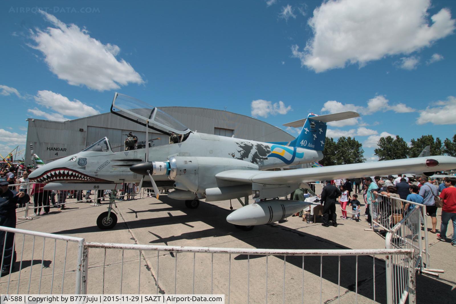 A-588, FMA IA-58D Pucará C/N 088, peint for 40 service years