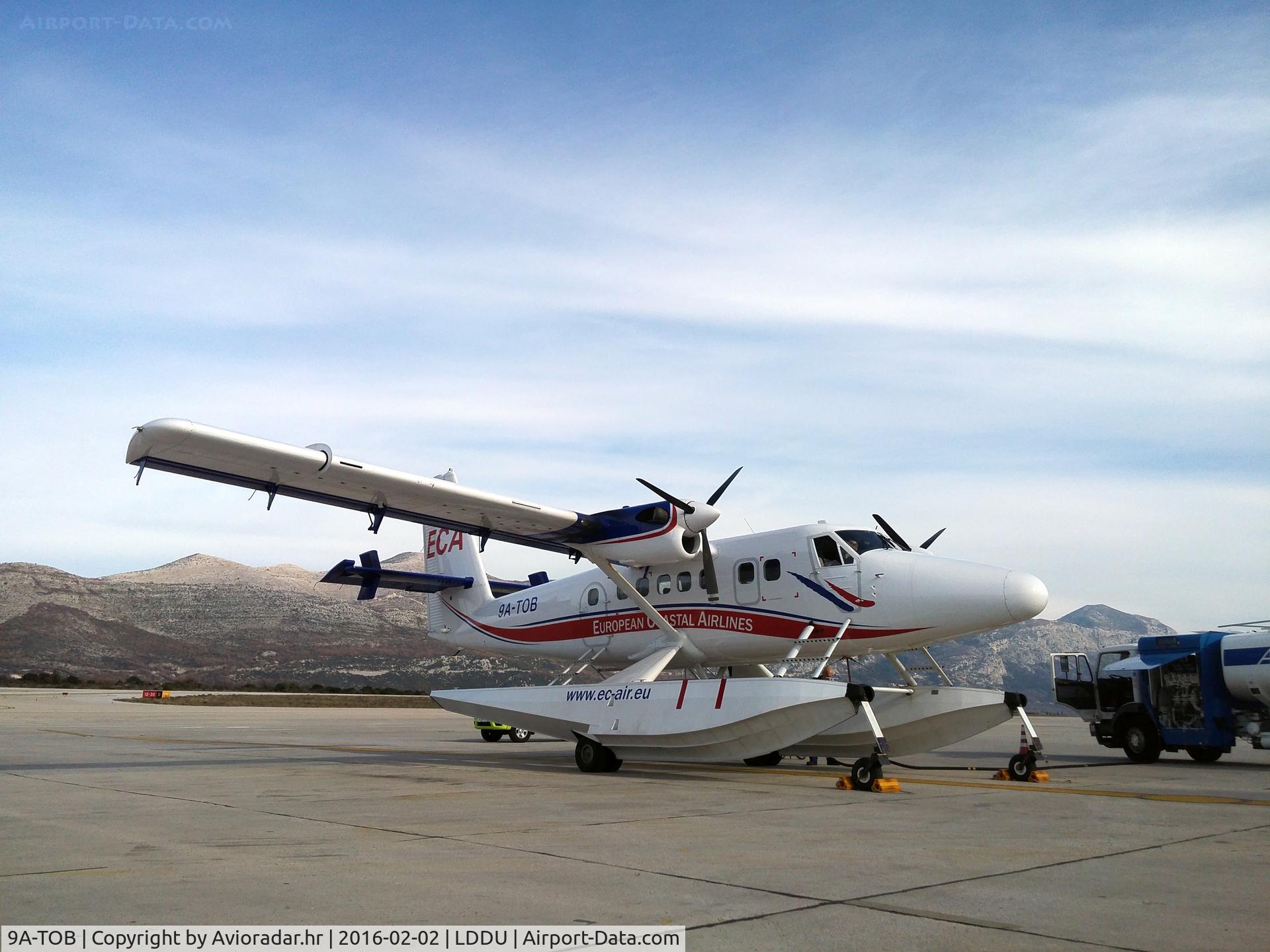 9A-TOB, 1970 De Havilland Canada DHC-6-300 Twin Otter C/N 244, ECA 9A-TOB at DBV