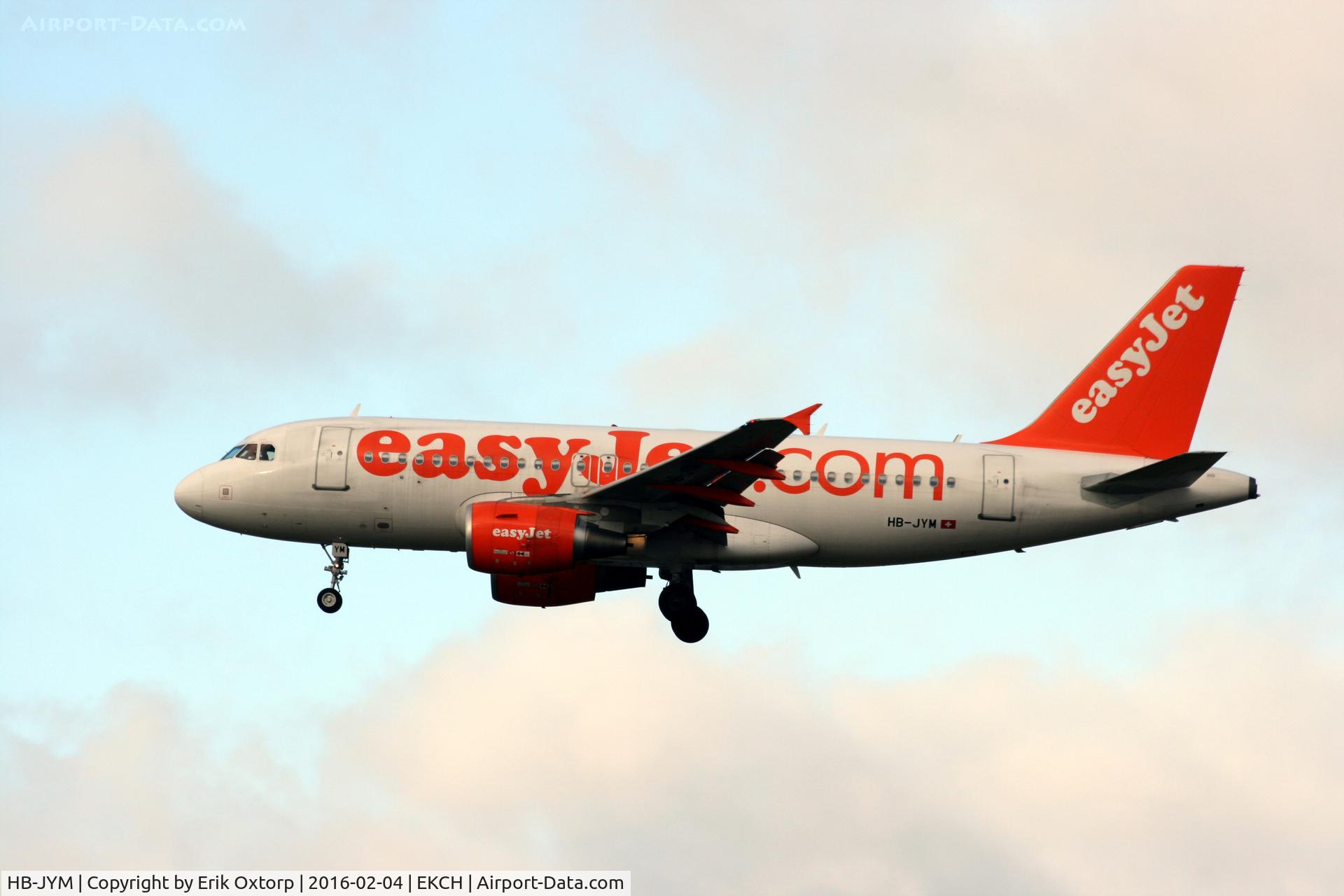 HB-JYM, 2011 Airbus A319-111 C/N 4667, HB-JYM landing rw 22L