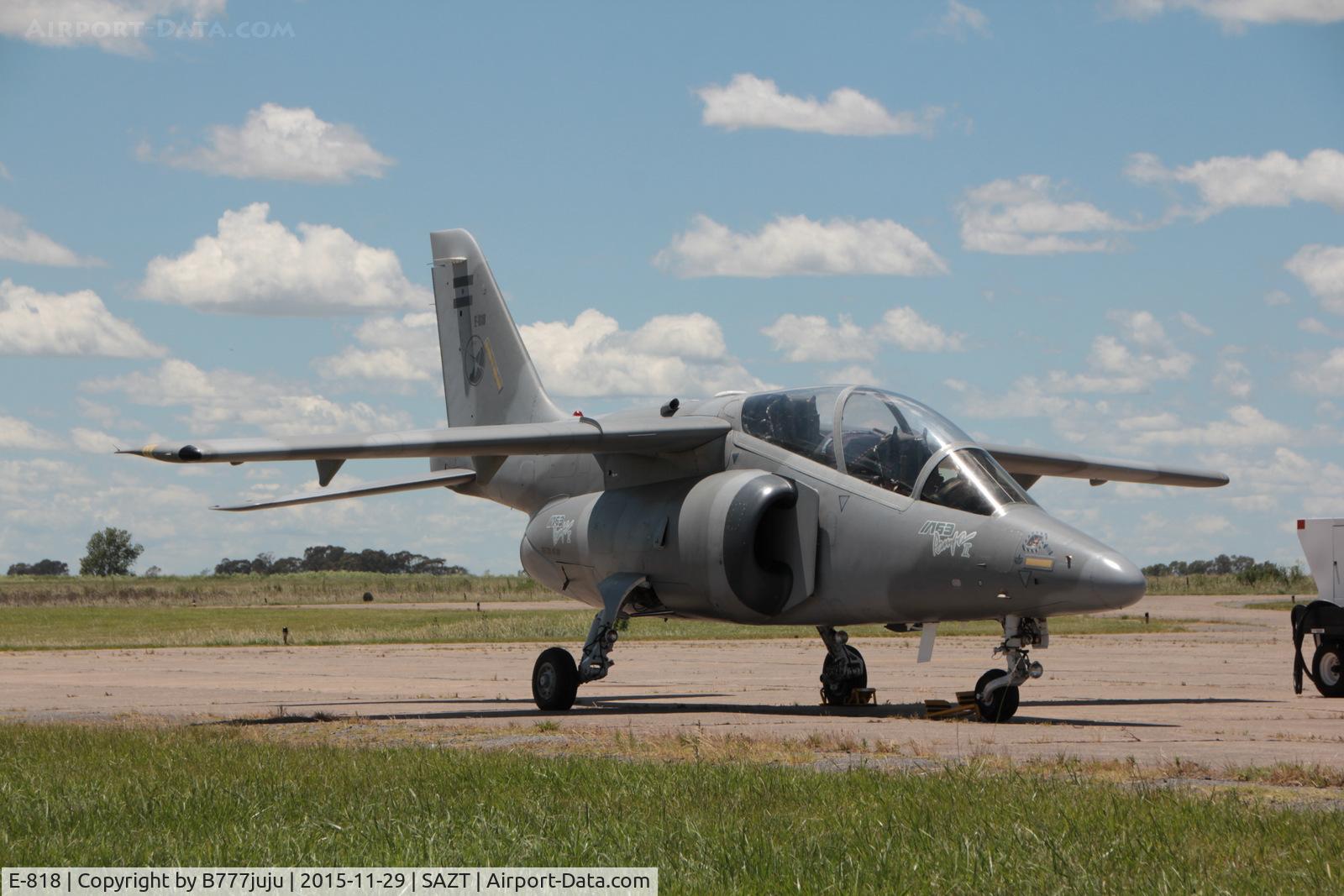 E-818, FMA IA-63 Pampa II C/N 2023, at Tandil