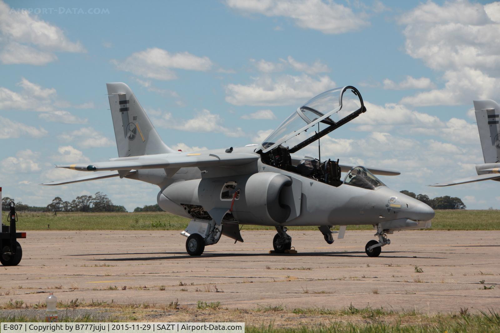 E-807, FMA IA-63 Pampa II C/N 2012, at Tandil