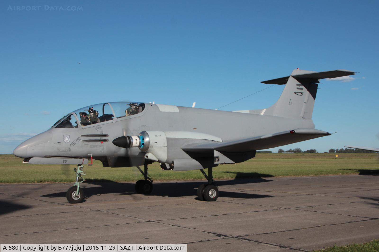A-580, FMA IA-58D Pucará C/N 077, at Tandil