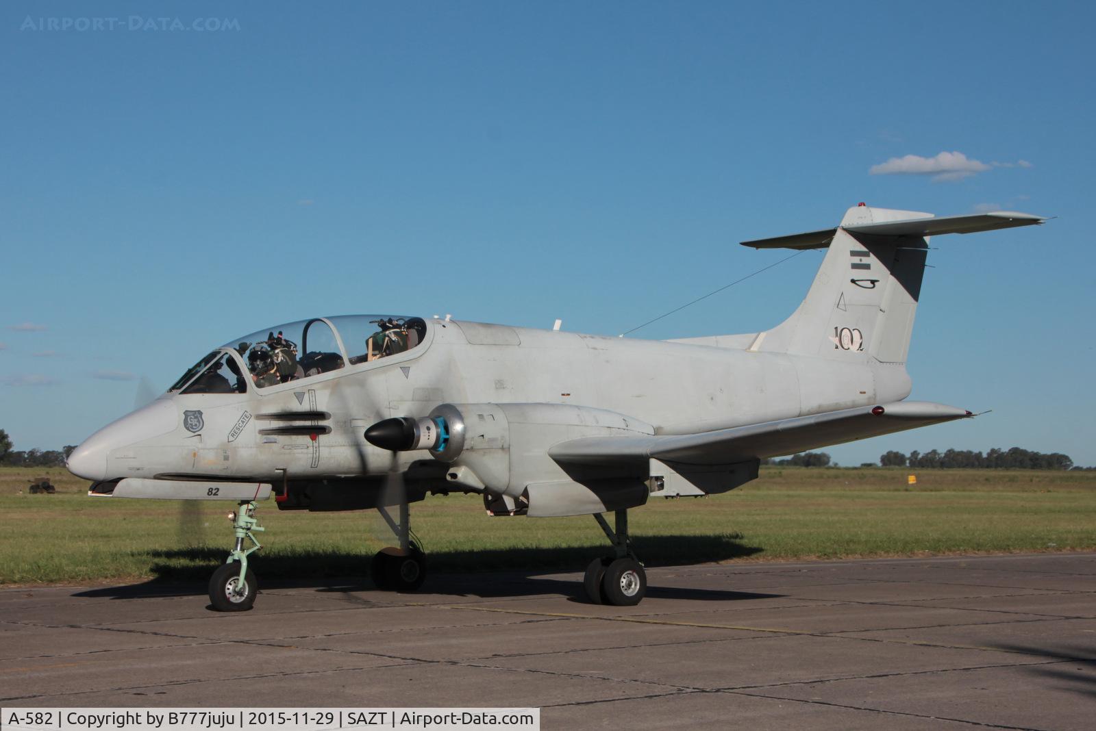 A-582, FMA IA-58D Pucará C/N 083, at Tandil