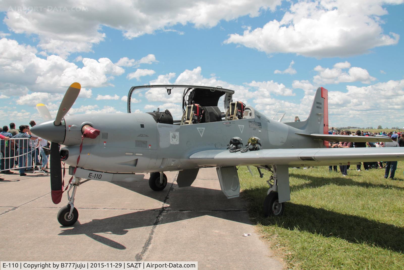 E-110, Embraer EMB-312A Tucano C/N 312171, at Tandil