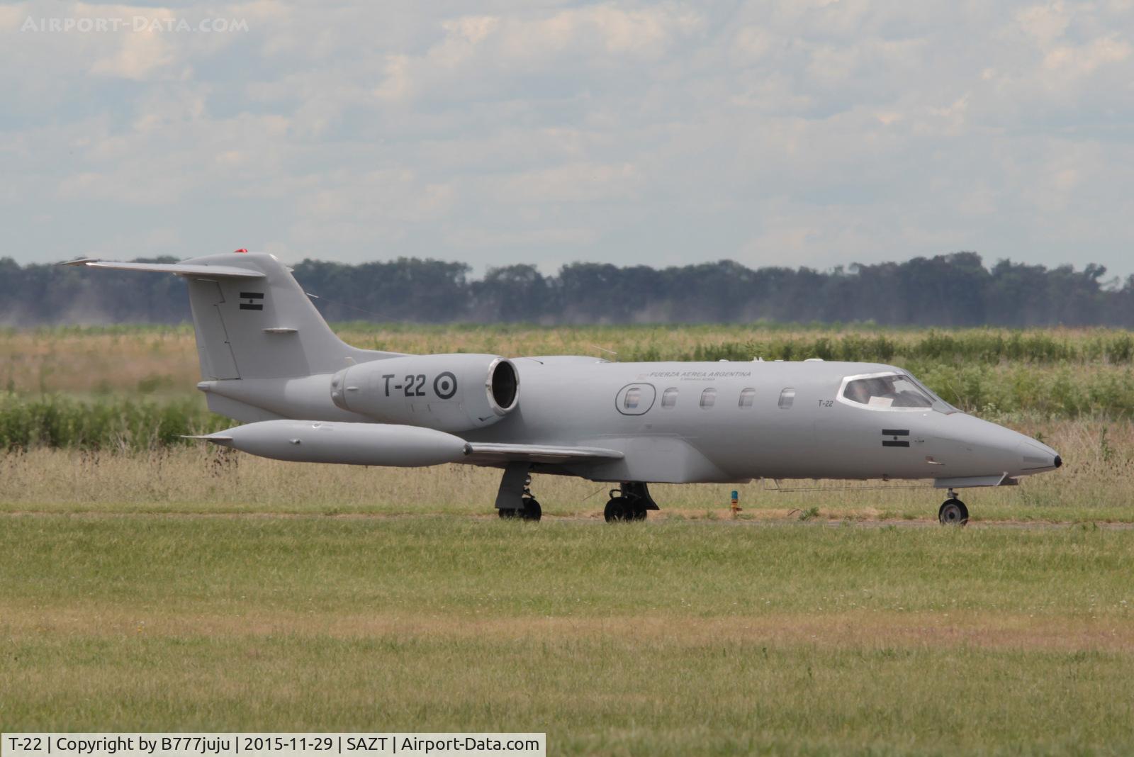 T-22, 1977 Learjet 35A C/N 35A-136, at Tandil