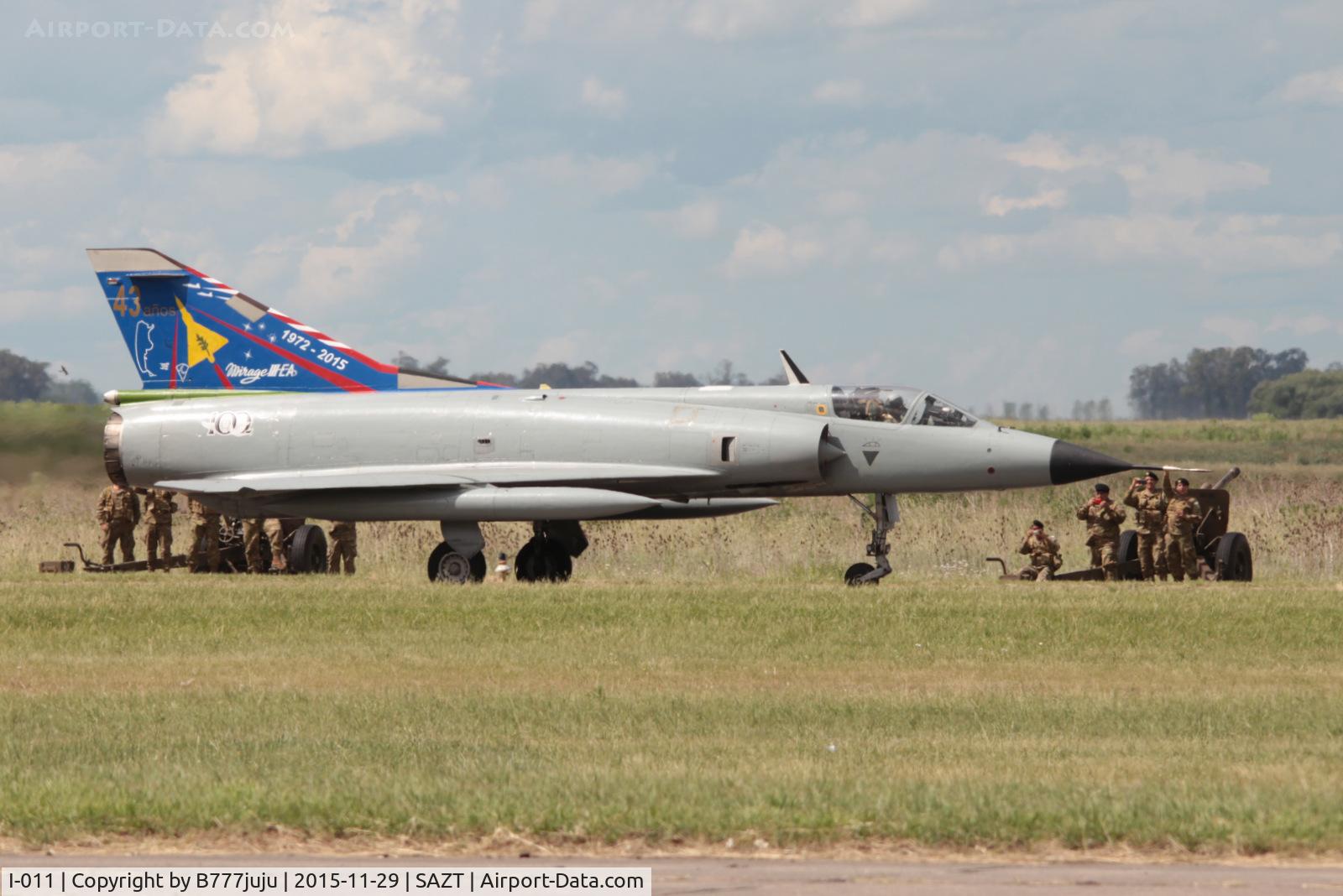 I-011, 1973 Dassault Mirage IIIEA C/N 9F/9A, at Tandil
