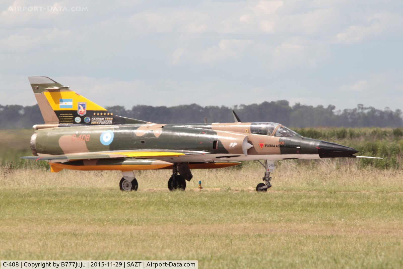 C-408, Israel Aircraft Industries Finger A C/N S-09, at Tandil, Malvina peint