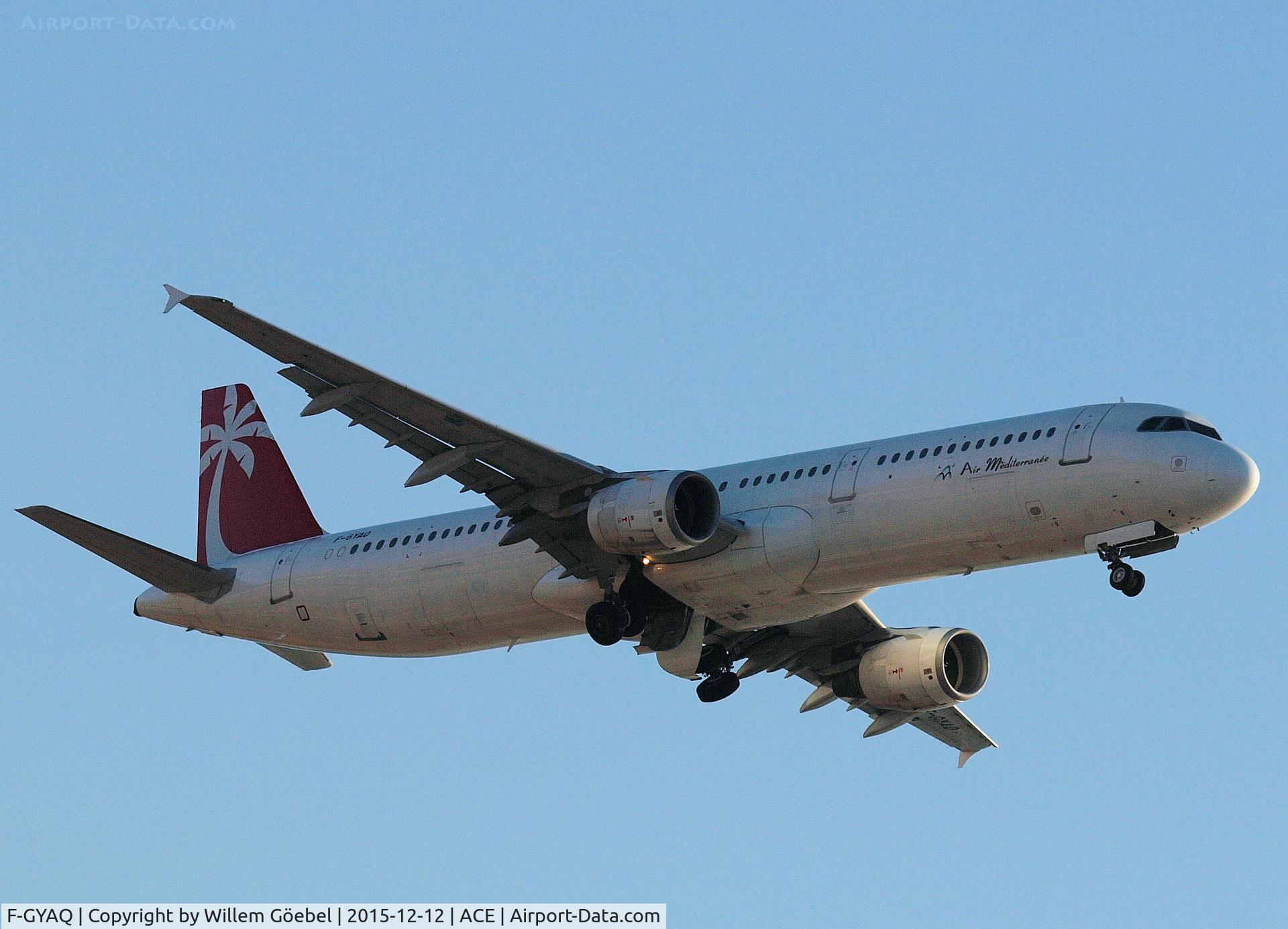 F-GYAQ, 1996 Airbus A321-211 C/N 827, Take off from airport of Lanzarote