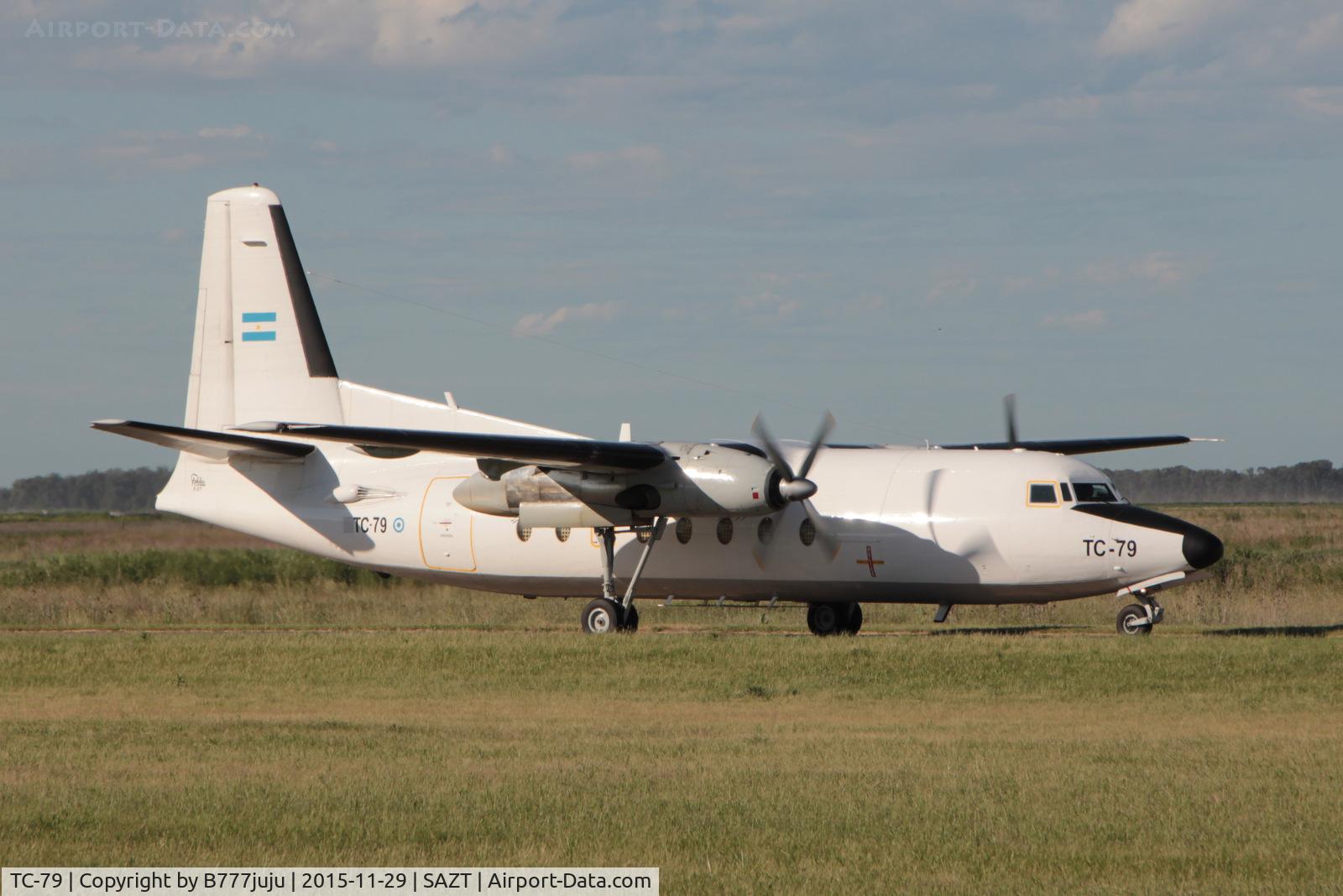 TC-79, 1980 Fokker F-27-400M Friendship C/N 10575, at Tandil
