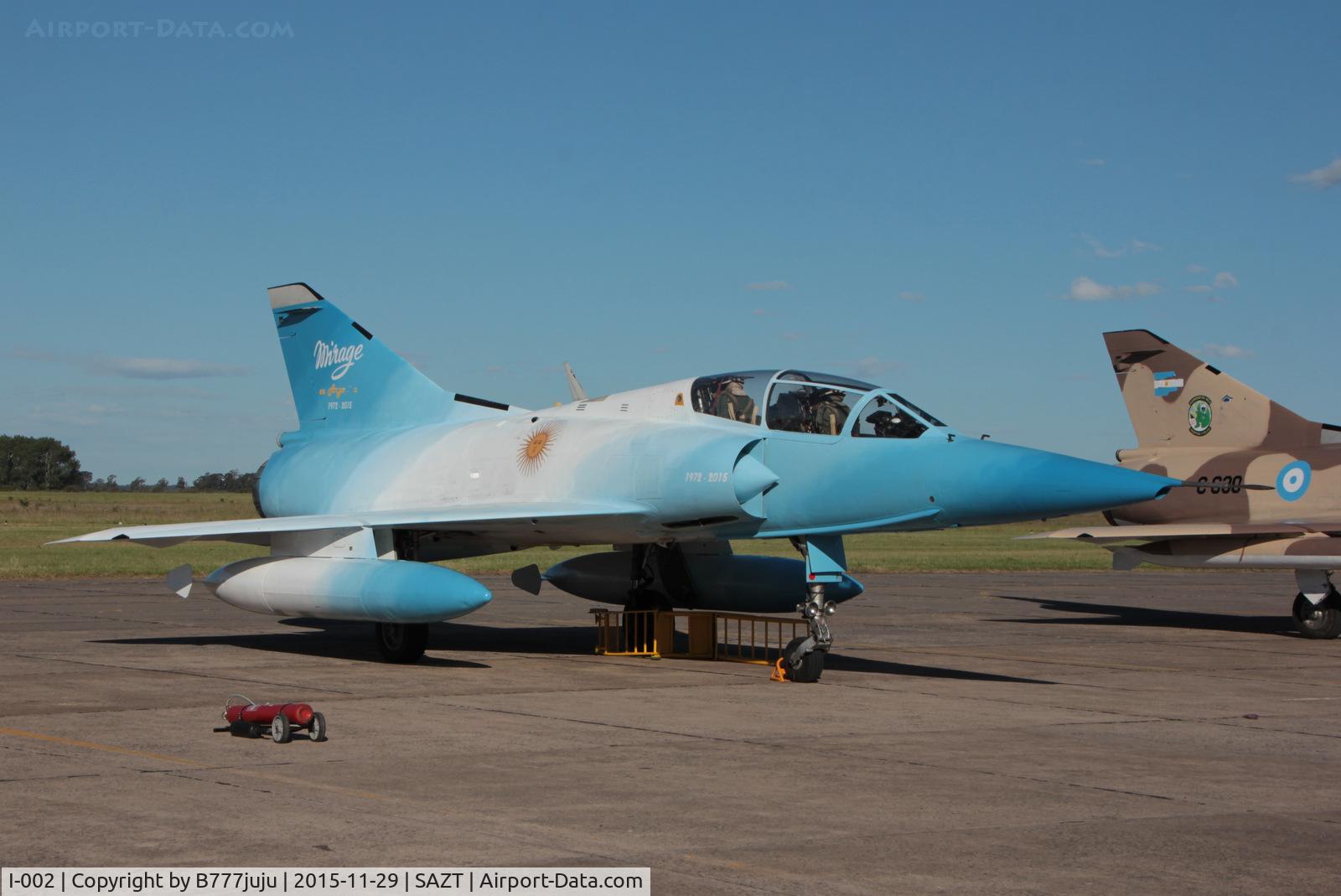 I-002, Dassault Mirage IIIDA C/N 2F/2A, at Tandil