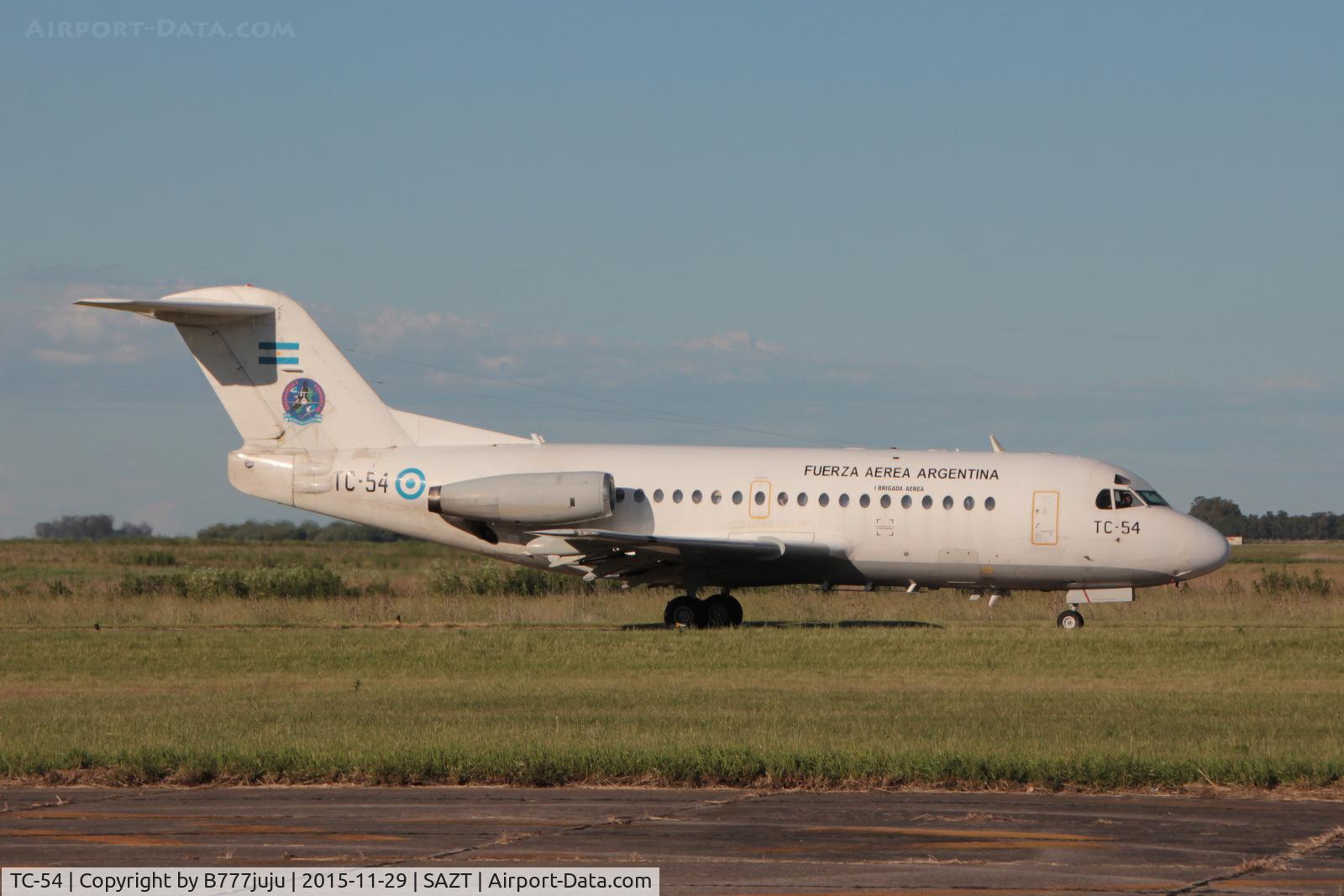 TC-54, 1969 Fokker F.28-1000 Fellowship C/N 11018, at Tandil