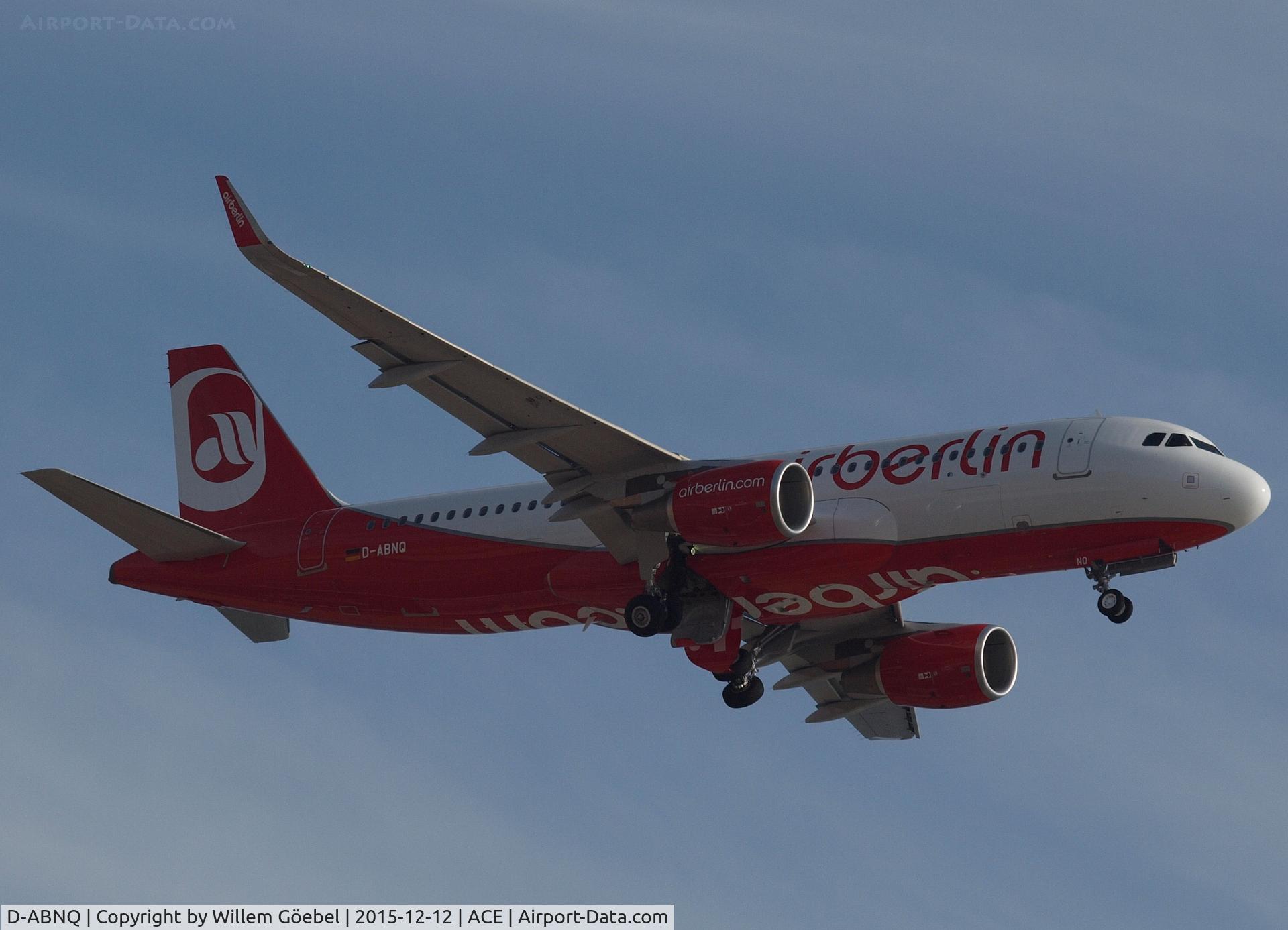 D-ABNQ, 2015 Airbus A320-214 C/N 6877, Take off from airport of Lanzarote