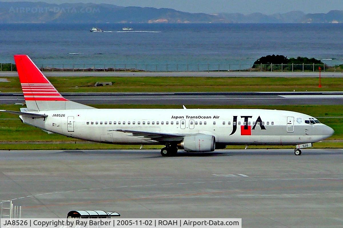 JA8526, 1997 Boeing 737-4Q3 C/N 26606, Boeing 737-4Q3 [26606] (Japan TransOcean Air) Okinawa-Naha~JA 02/11/2005