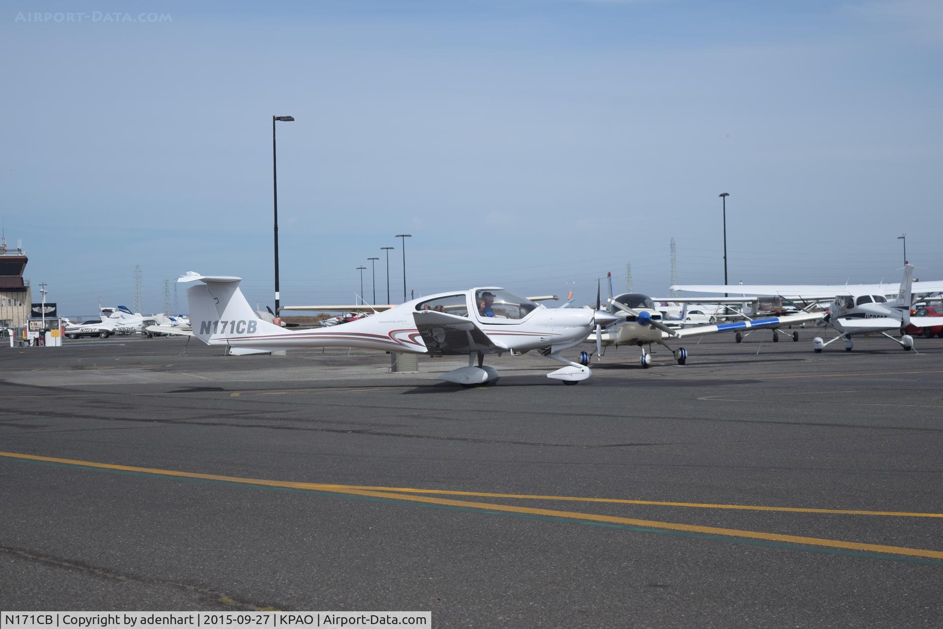N171CB, 2008 Diamond DA-40 Diamond Star C/N 40.969, N171CB at KPAO, EAA Chapter 62 Young Eagle event