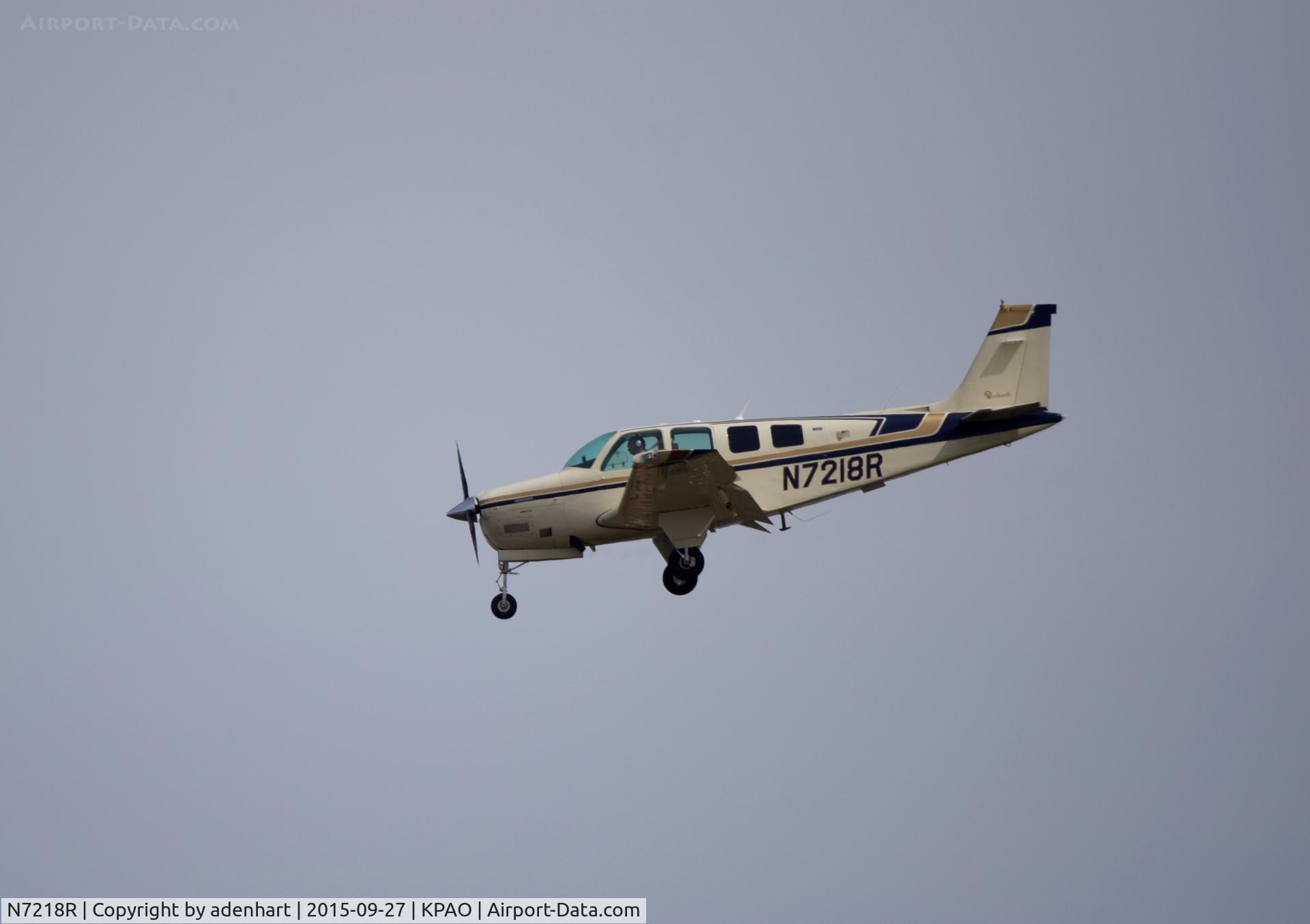N7218R, 1974 Beech A36 Bonanza 36 C/N E-616, N7218R at KPAO airport open day