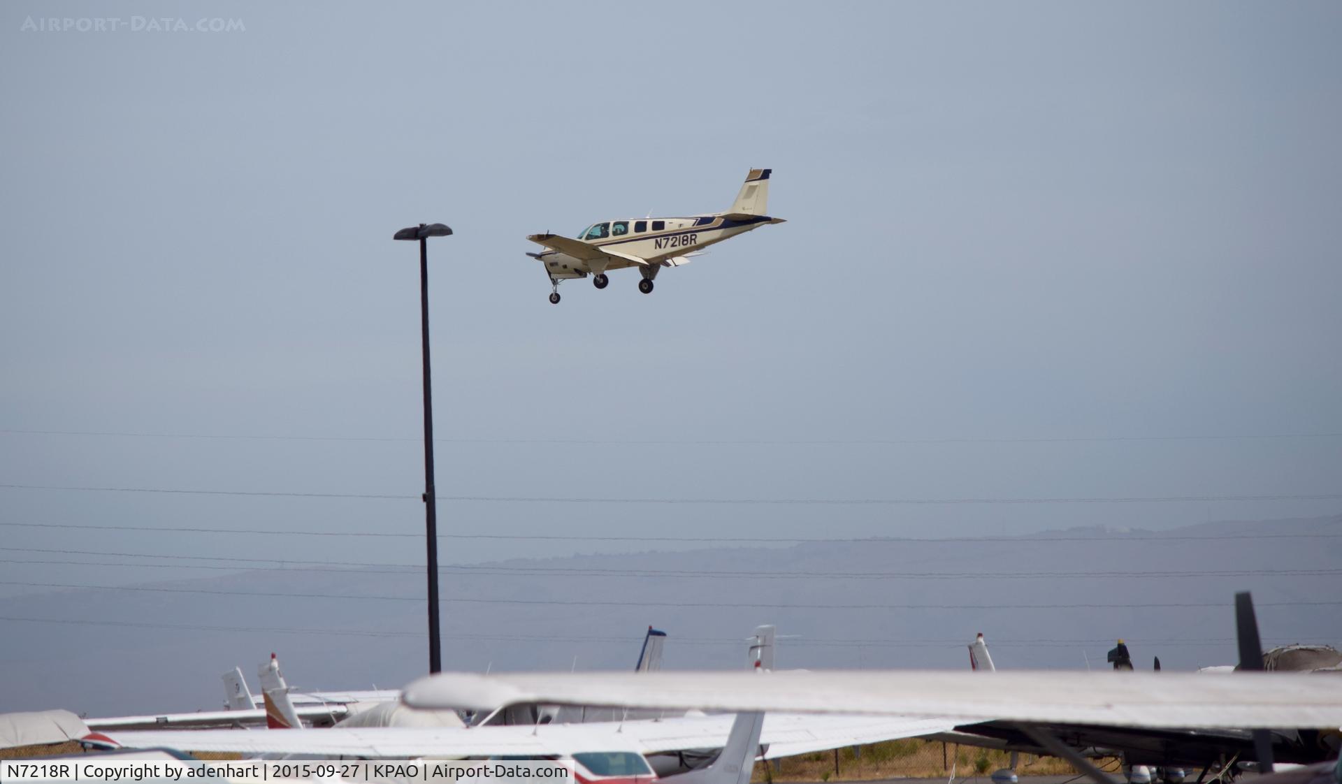 N7218R, 1974 Beech A36 Bonanza 36 C/N E-616, N7218R at KPAO open airport day 2015