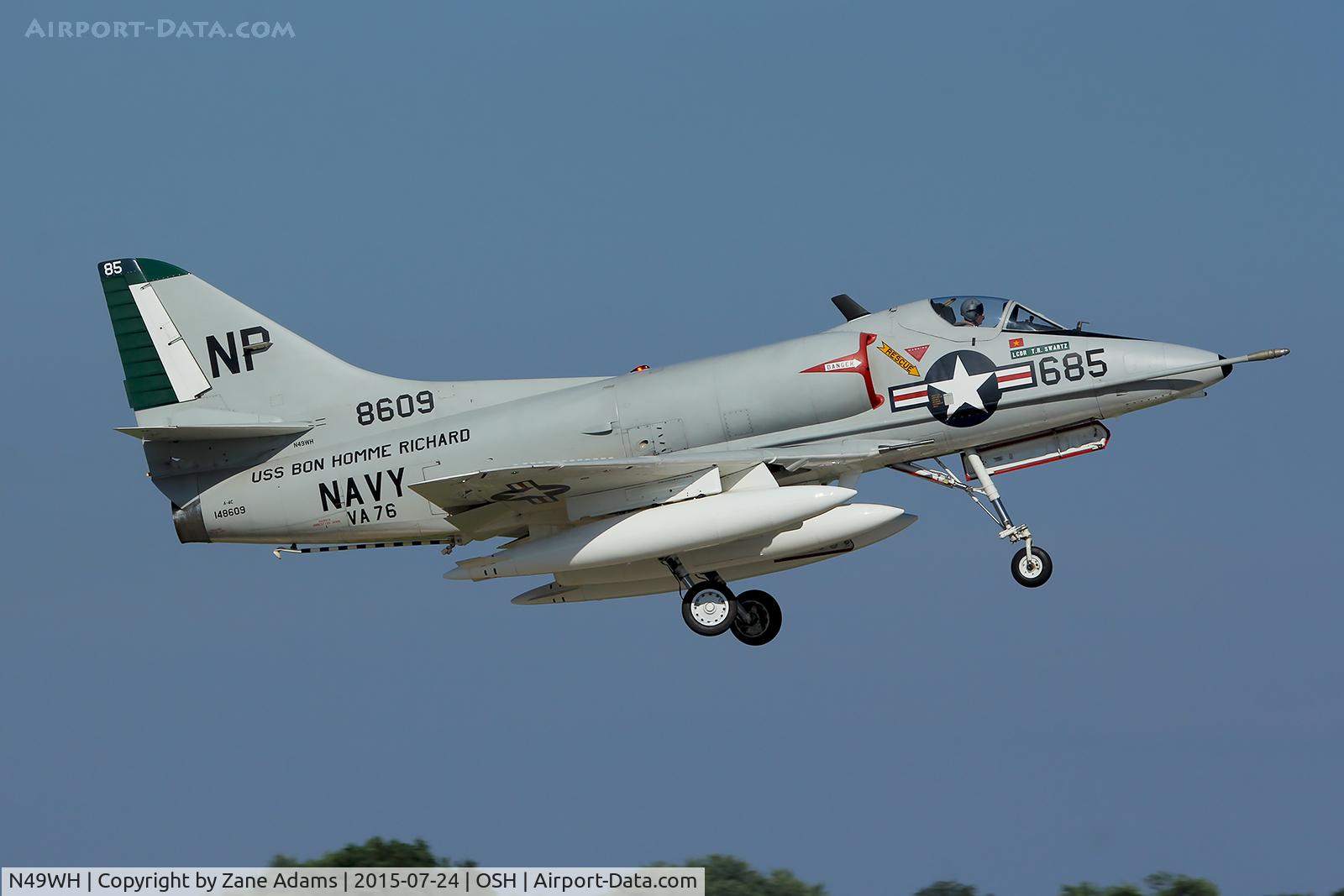 N49WH, 1959 Douglas A-4B Skyhawk C/N 11366, 2015 EAA AirVenture - Oshkosh, Wisconsin