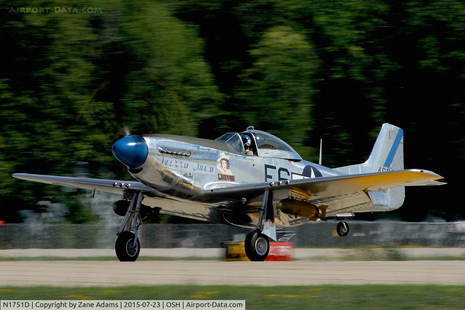 N1751D, 1944 North American P-51D Mustang C/N 122-31401 (44-63675), 2015 EAA AirVenture - Oshkosh, Wisconsin