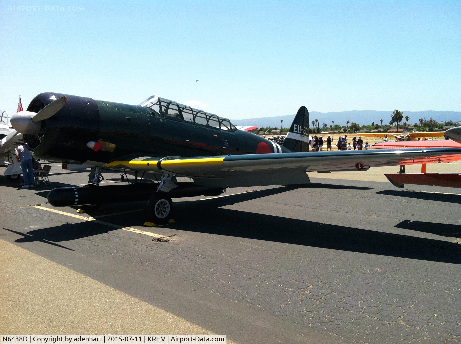 N6438D, 1944 North American SNJ-5C Texan Texan C/N 88-17652, Kate (replica Zero) at KRHV