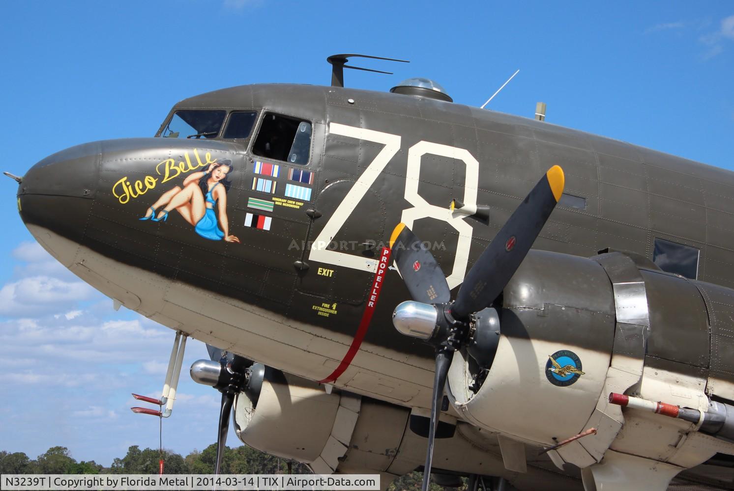 N3239T, 1943 Douglas DC3C-S1C3G (C-47A-65-DL) C/N 19054, C-47 Tico Belle