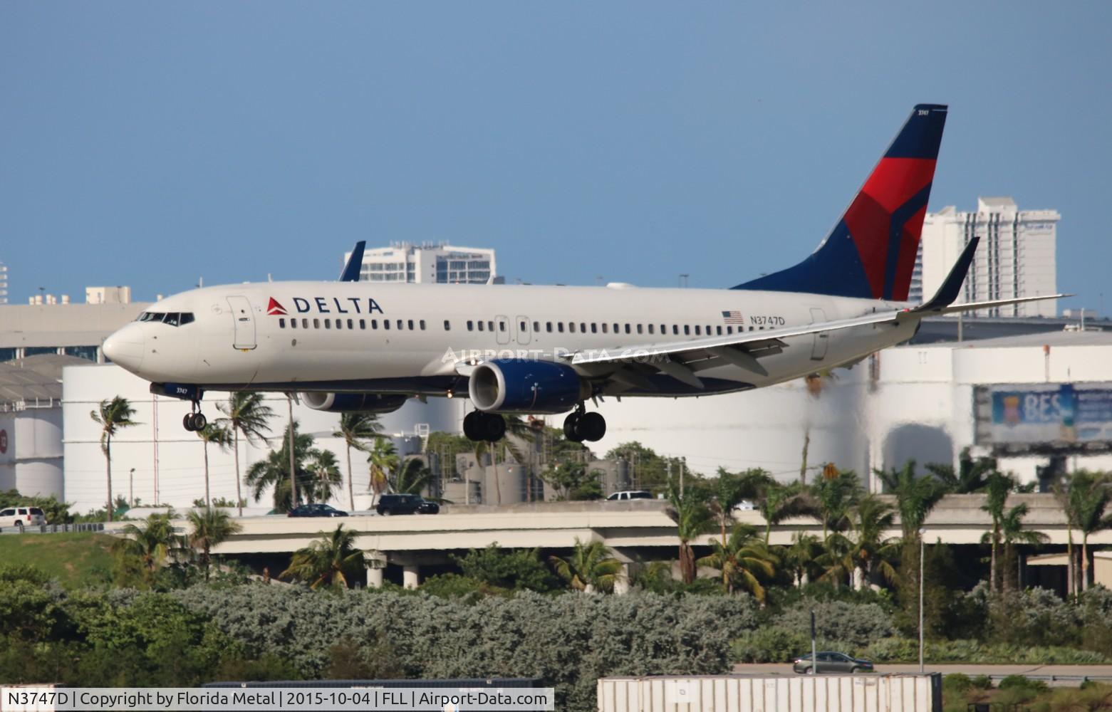 N3747D, 2001 Boeing 737-832 C/N 32374, Delta