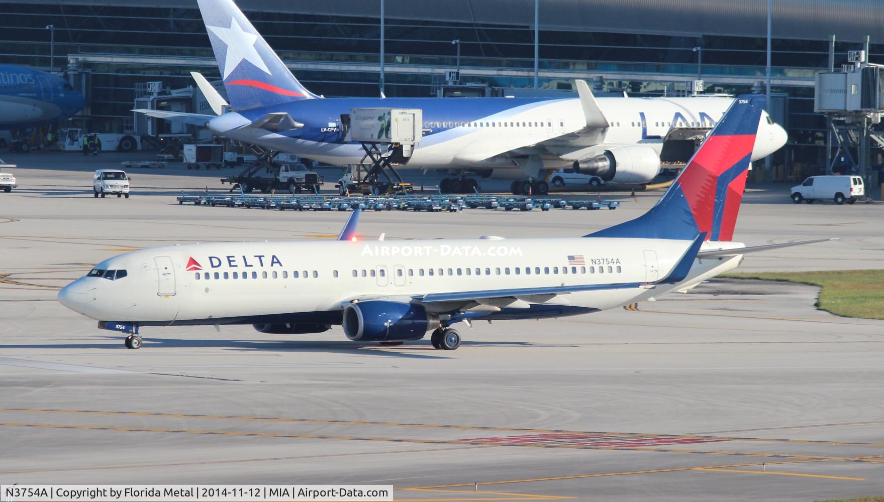 N3754A, 2001 Boeing 737-832 C/N 29626, Delta