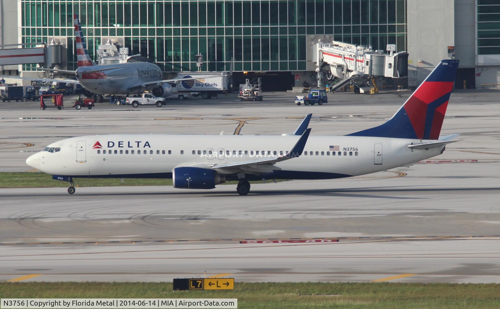 N3756, 2001 Boeing 737-832 C/N 30493, Delta