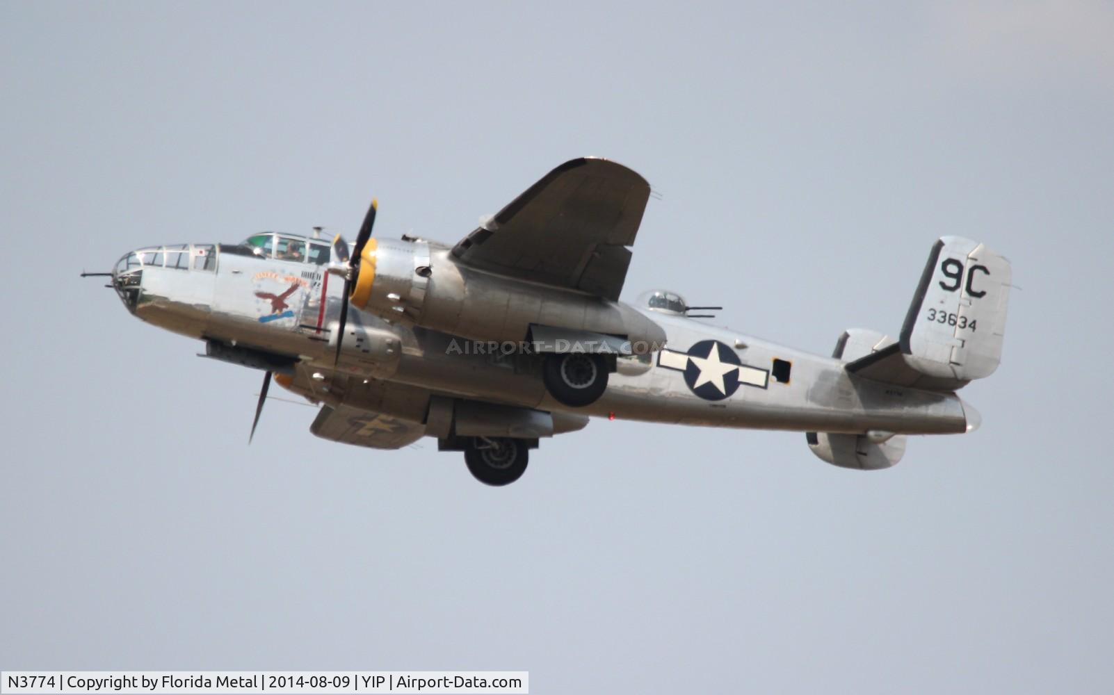 N3774, 1943 North American B-25D Mitchell C/N 100-23960, Yankee Warrior