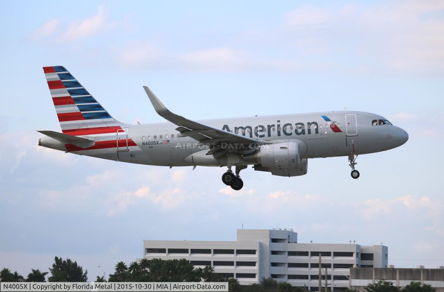 N4005X, 2013 Airbus A319-115 C/N 5753, American